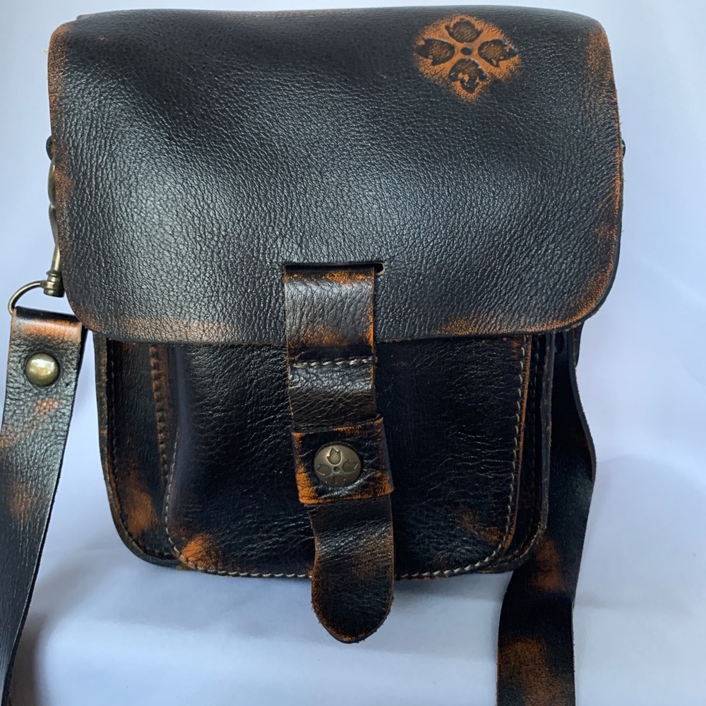 Patricia Nash Leather Venezia Pouch with Crossbody
